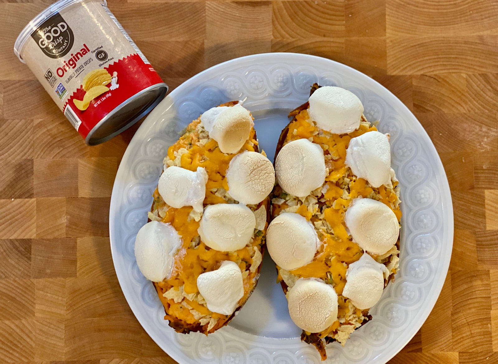 The Good Crisp Twice Baked Sweet and Salty Potatoes