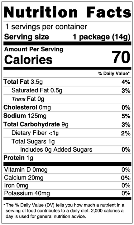 Nutrition Facts label