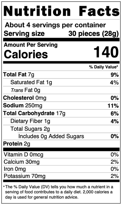 Nutrition Facts label
