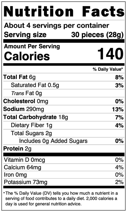Nutrition Facts label