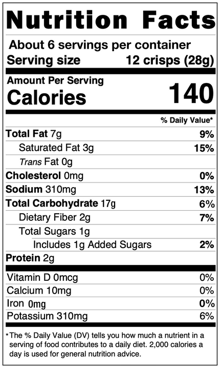 Nutrition Facts label