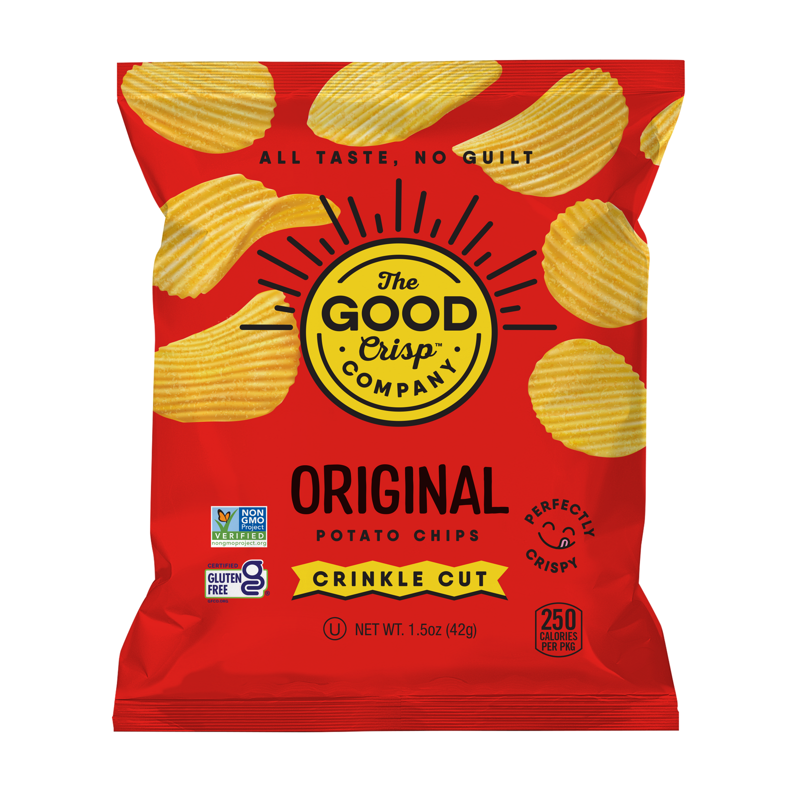 Crinkle Cut Original Potato Chips, 1.5oz Bags (15 Pack)