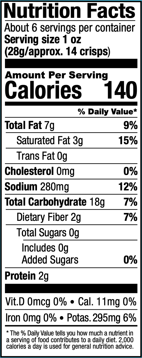 Nutrition Facts — See previous for text alternative