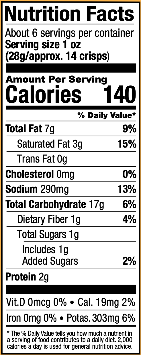 Nutrition Facts — See previous for text alternative