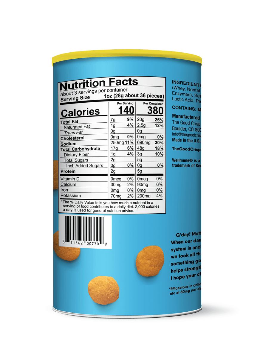 Cheddar Gluten Free Cheese Balls (9 Pack) - The Good Crisp Company