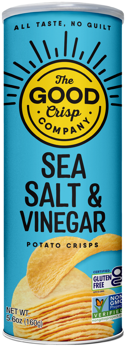 Sea Salt & Vinegar Gluten Free Potato Chips (8 Pack) - The Good